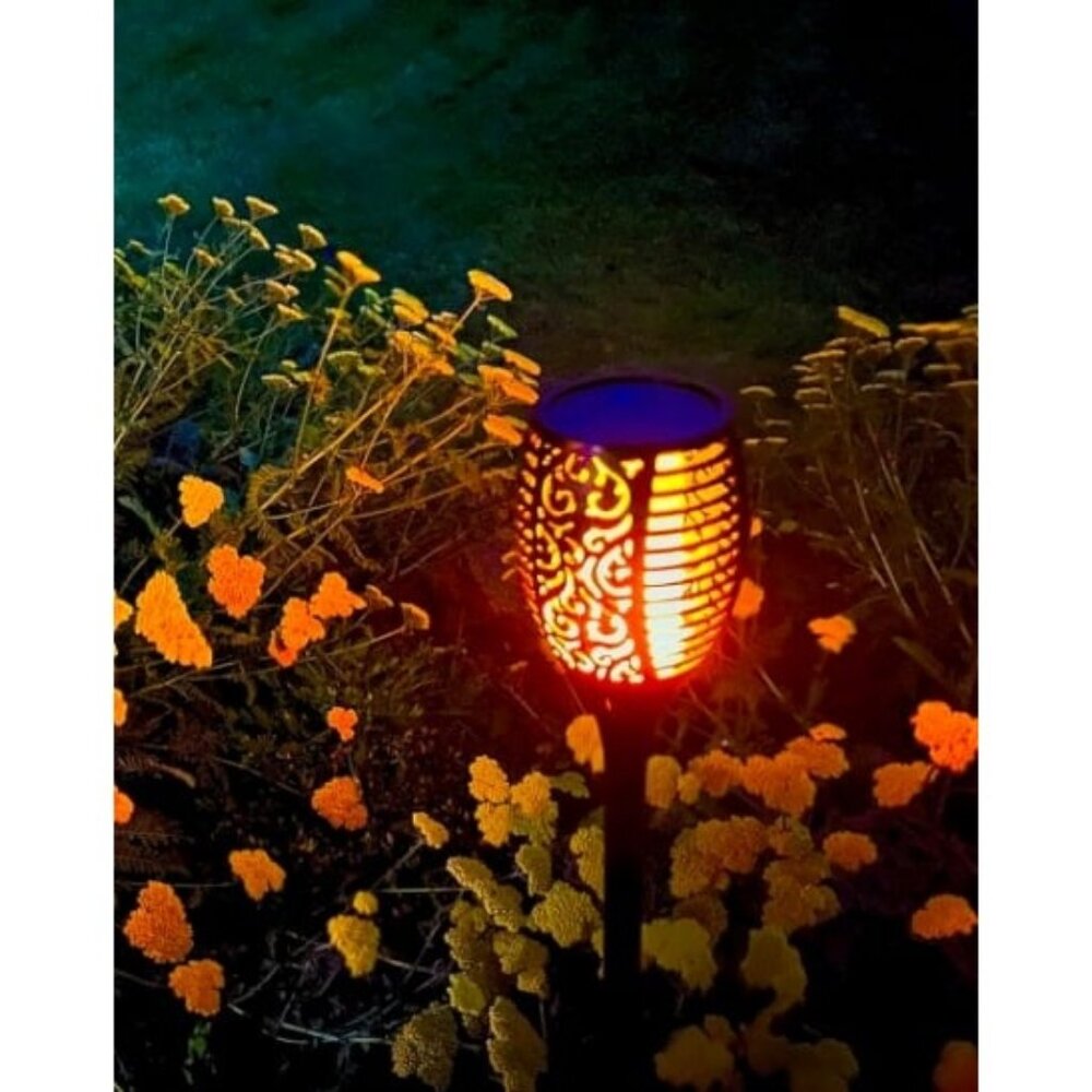 6 Pack 96 LED Solar Lights Outdoor Upgraded, 43" Tall & Super Larger Size
